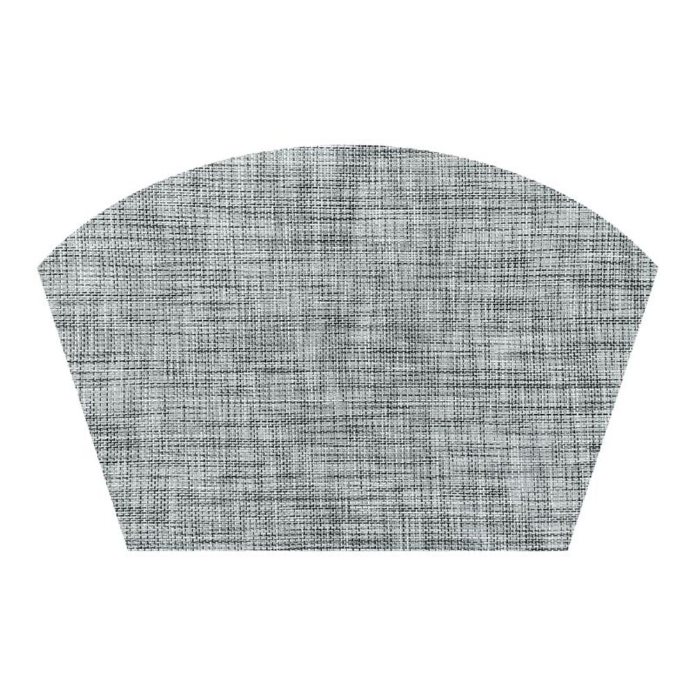Woven Set of 6 Heat Resistant Water Proof Table Mats 18x12 inch Light Grey